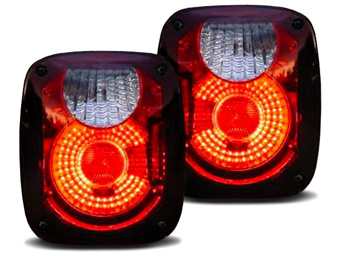 Rampage Euro Diamond Jeep Wrangler Tail Lights