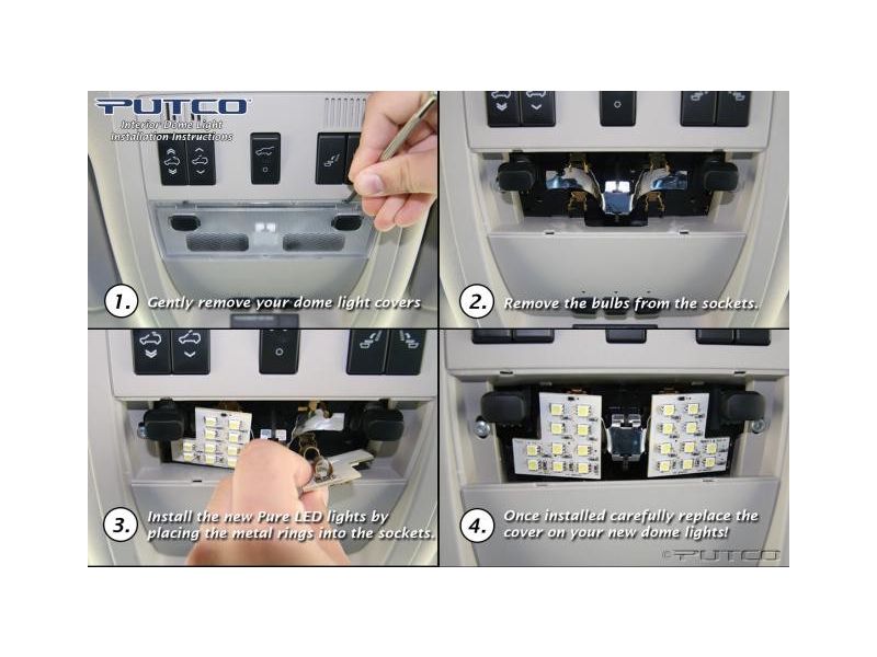 Putco Led Replacement Dome Lights Realtruck Putco Led Replacement Dome Lights