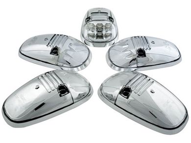IPCW LEDR-302S Platinum Smoke LED Cab Roof Lights w//Chrome Base for Silverado
