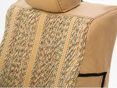 Backrest Seat Cover Saddle Blanket Fabric Blue Saddleman Custom Made Front Bench