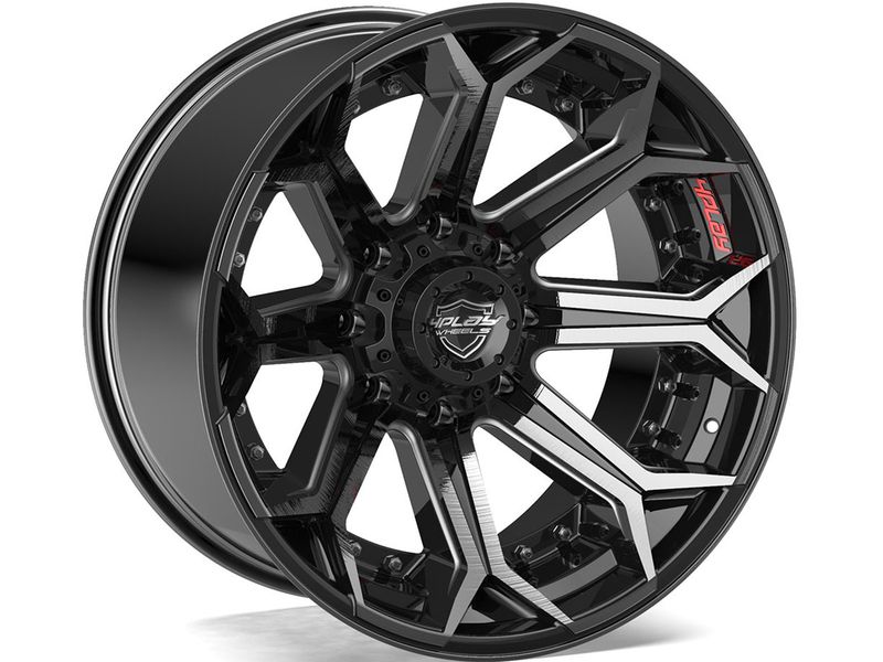 4Play Brushed Black 4P80R Wheel