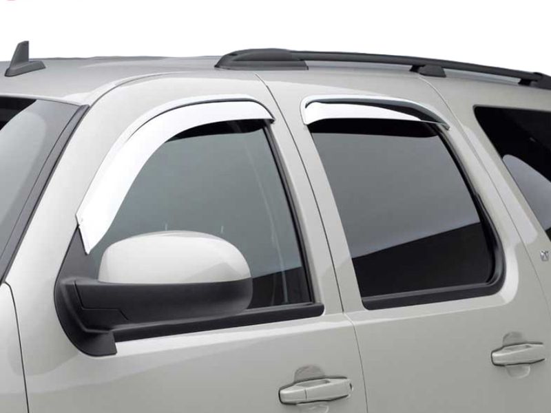 Black Horse Chrome Window Deflectors