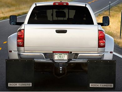 Rock Tamers 00108 Heavy-Duty Adjustable Mud Flap System for 2/" Hitches