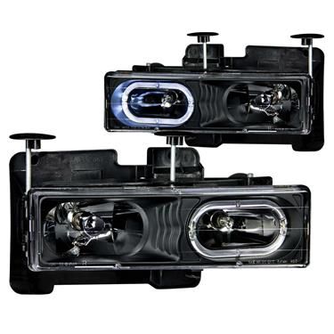 Anzo Black Crystal Halo Headlights