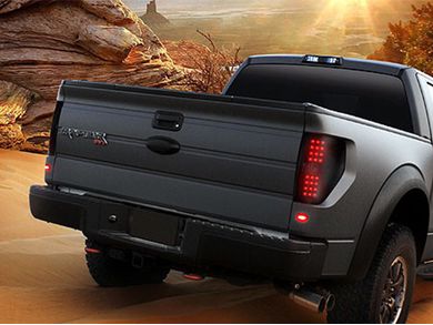 Recon Smoked Black Led Tail Lights Realtruck Recon Smoked Black Led Tail Lights