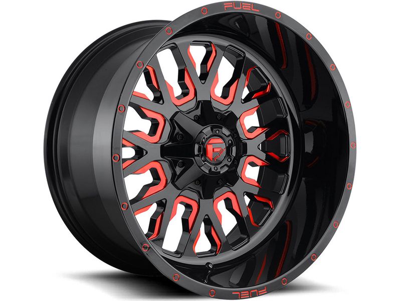 Fuel Black & Red Stroke Wheel