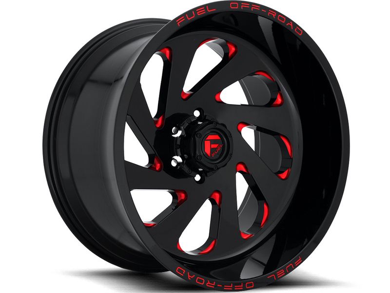 Fuel Black & Red Vortex Wheel