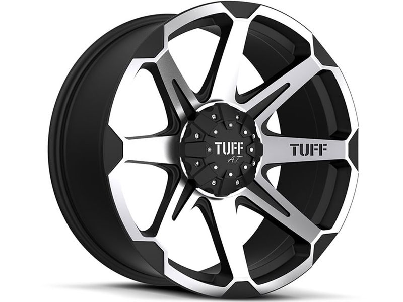 Tuff Machined Black T05 Wheel - tuff-machined-black-t05-wheels - Rims and Wheels Tuff Machined Black T05 Wheel sku tuff-machined-black-t05-wheels