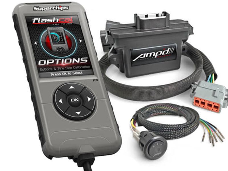 Superchips FlashCal & AMPd Throttle Booster Kit