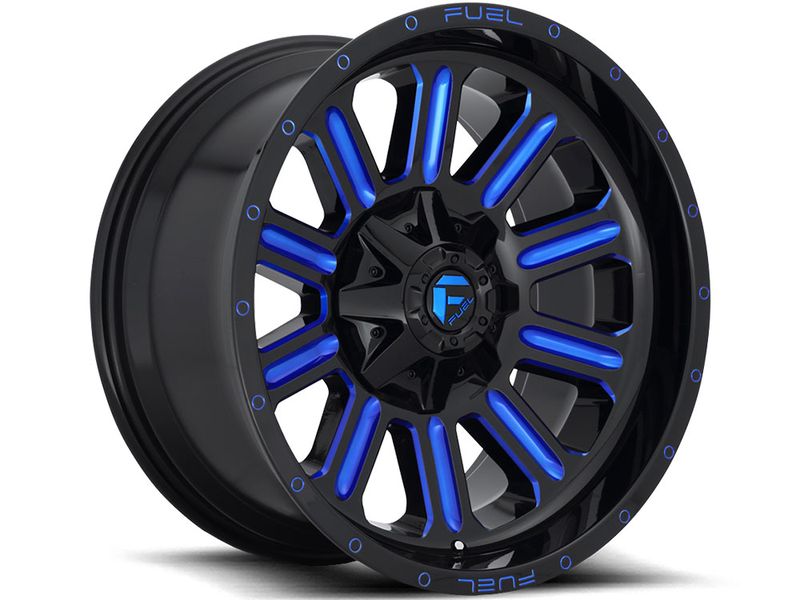 Fuel Black & Blue Hardline Wheel