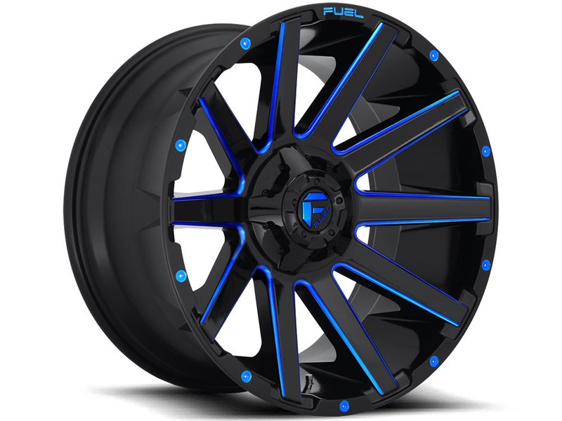 Fuel Black & Blue Contra Wheel