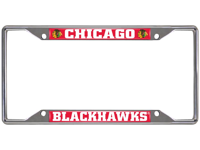 FanMats Chicago Blackhawks License Plate Frame