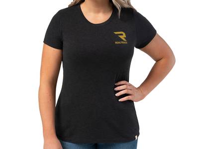 RealTruck Women&#039;s Heather Black Logo T-Shirt