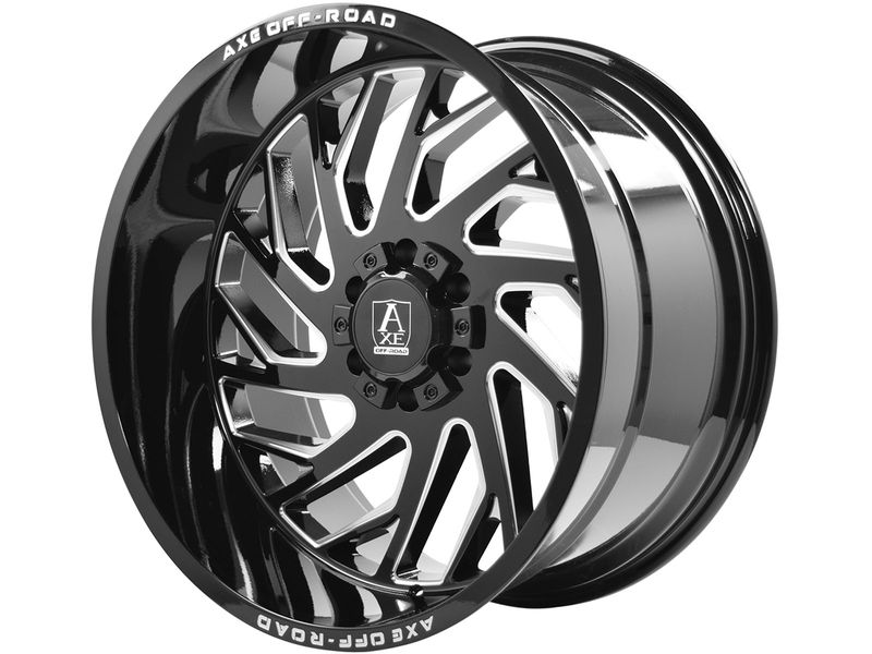 Axe Offroad Milled Gloss Black Zeus Wheels RealTruck
