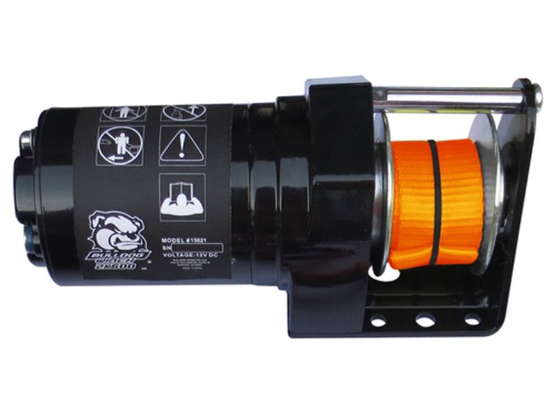 BullDog 2,000 LB ATV/UTV Snow Plow Winch RealTruck