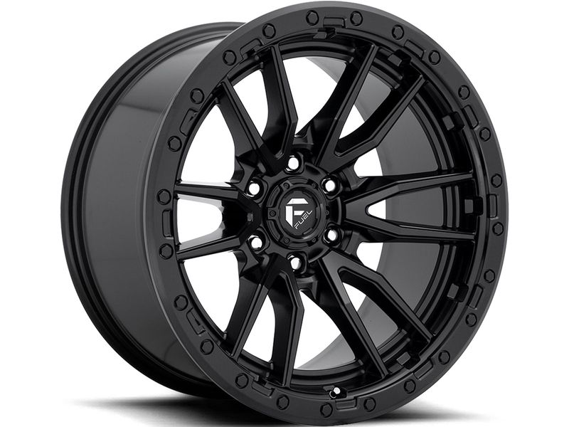 Fuel Matte Black Rebel 6 Wheels 