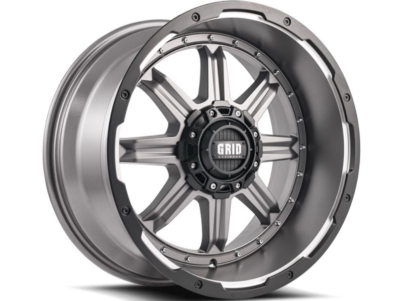 Grid Grey GD10 Wheels - grid-grey-gd10-wheels - Rims and Wheels Grid Grey GD10 Wheels sku grid-grey-gd10-wheels