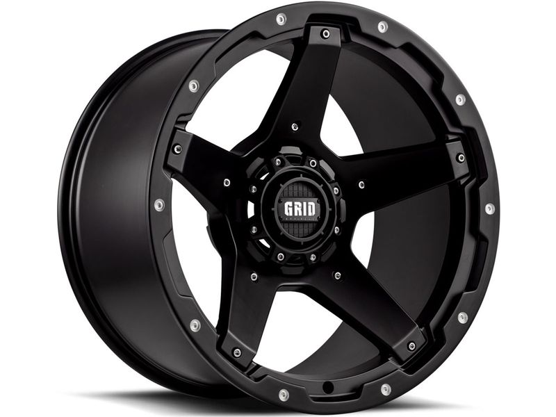 Grid Matte Black GD4 Wheels