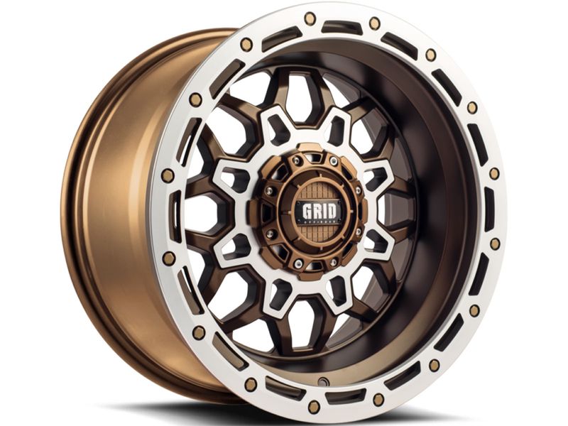Grid Milled Bronze GD9 Wheels