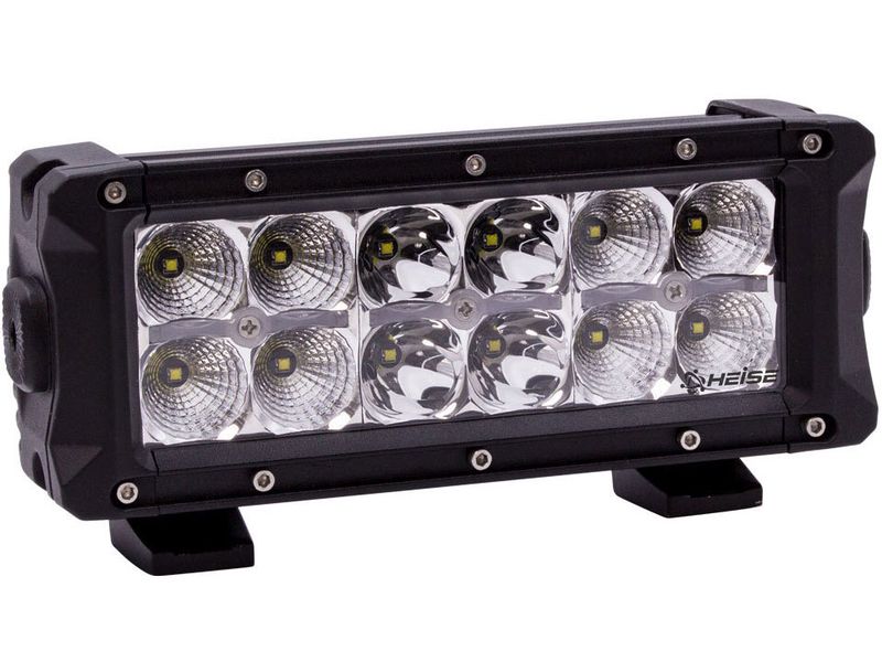 Heise Dual Row 8 Led Light Bar With Drl 