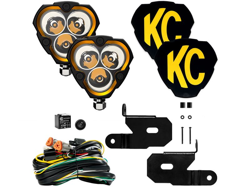 KC HiLiTES FLEX ERA 3 A-Pillar Mount LED Lights | RealTruck