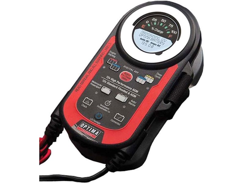 OPT15040008 Optima Digital 400 Battery Charger & Maintainer RealTruck