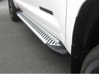 Romik Ral T Silver Running Boards Realtruck
