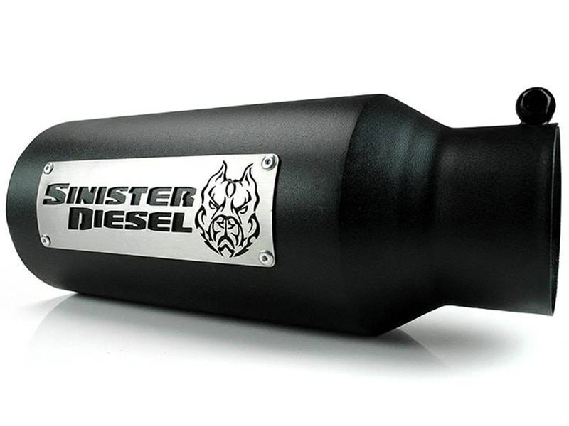 SINSD46BLK15 Sinister Diesel Stainless Steel Exhaust Tip RealTruck