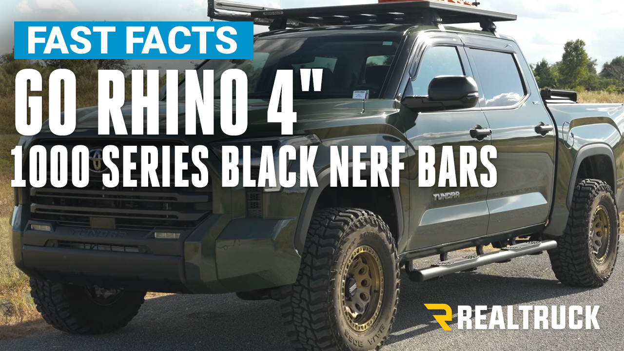 Go Rhino 4 1000 Series Black Nerf Bars on a 2022 Toyota Tundra Fast Facts