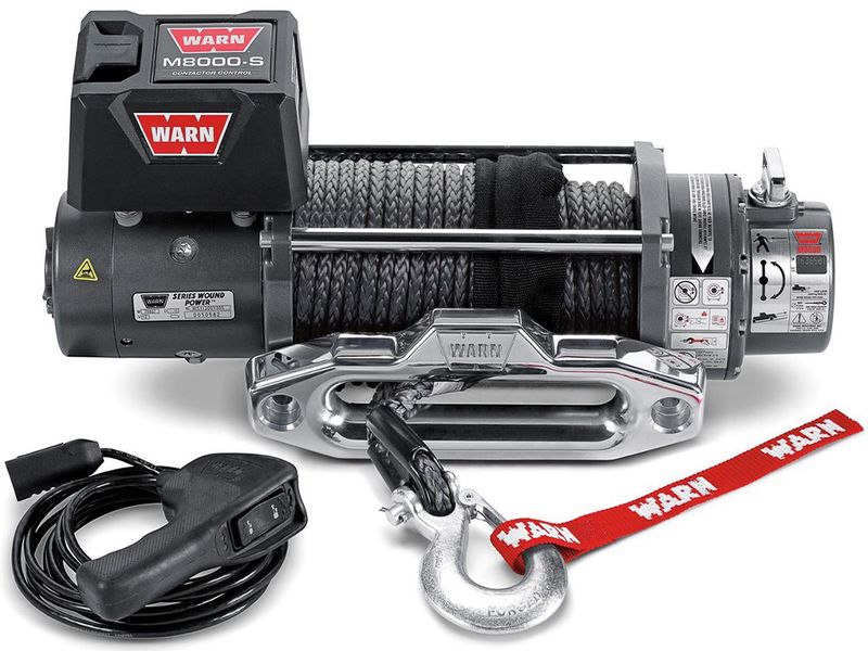 Warn M8 8000LB Winch w/ Steel Cable